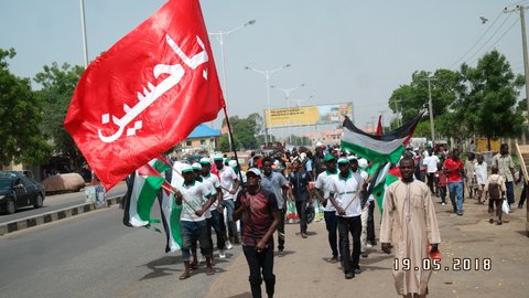 support of Palestine and free zakzaky protest in kano on 18 may 2018 